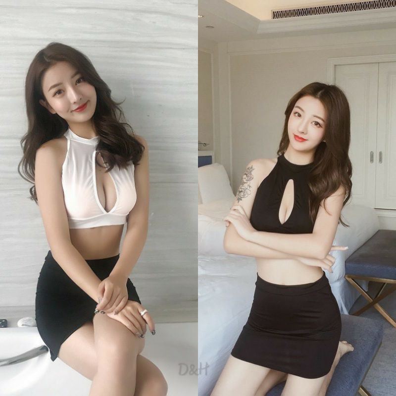 D&H 🌞“พร้อมส่ง”ชุดนอนไม่ได้นอน​ Sexsy​  cosplay.​ office. ชุดคอสเพลย์ออฟฟิส​ ( MS-1)​