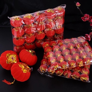 30 Pcs Chinese Red Round Paper Lanterns Chinese New Year Decoration Wedding Party Decorations Mini Design Lantern