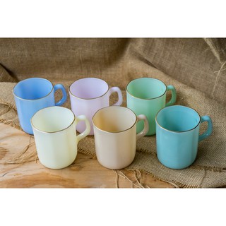 PEARL แก้วเนื้อมุก มักเหลี่ยมสี (polygonal mug)