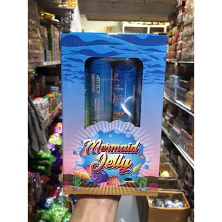 น้ำวุ้นสำเร็จรูป Mermaid jelly รสผลไม้ (แพ็ค 12 หลอด)