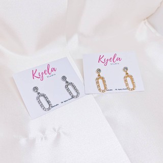 ต่างหูเพชรสลับมุก ❤ พร้อมส่ง ❤ แฟชั่นเกาหลี