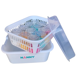 NANNY แนนนี่ ที่คว่ำขวดนมมีฝาปิดแนนนี่ N216 สินค้าพร้อมส่ง