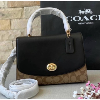 Coach tilly top handle satchel with signature canvas coach F76620