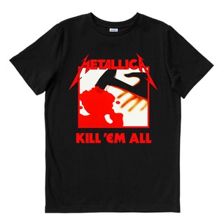 Metallica - ฆ่า EM ALL | เสื้อยืด พิมพ์ลายวงดนตรี | เพลงเมอร์ช | Unisex |วงดนตรี MERCH | เสื้อยืด พิมพ์ลายดนตรี | โลหะหนัก