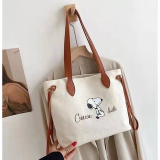 Offwhite Snoopy Canvas Bag