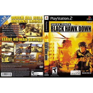 แผ่นเกมส์ PS2 (รับประกัน) Delta Force Black Hawk Down