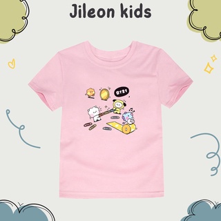 เสื้อยืด พิมพ์ลาย Bt21 KIDS EDITION UNISEX สําหรับเด็ก