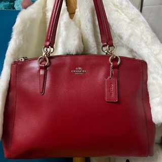 Coach แท้ สีแดงใบใหญ่