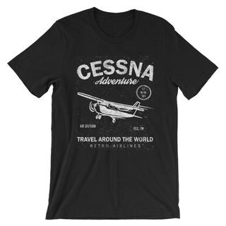 [S-5XL]ขายดี เสื้อยืดผ้าฝ้าย แขนสั้น พิมพ์ลายเครื่องบิน Cessna S Pilots FLfbmn72MCddle23 สําหรับผู้ชาย