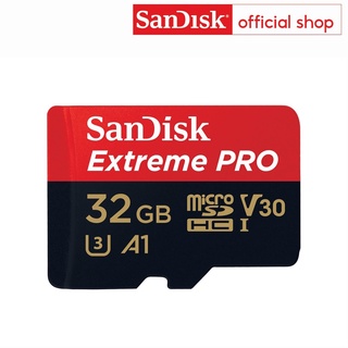 SanDisk Extreme Pro microSD 32GB ความเร็ว อ่าน 100MB/s เขียน 90MB/s (SDSQXCG_032G_GN6MA)