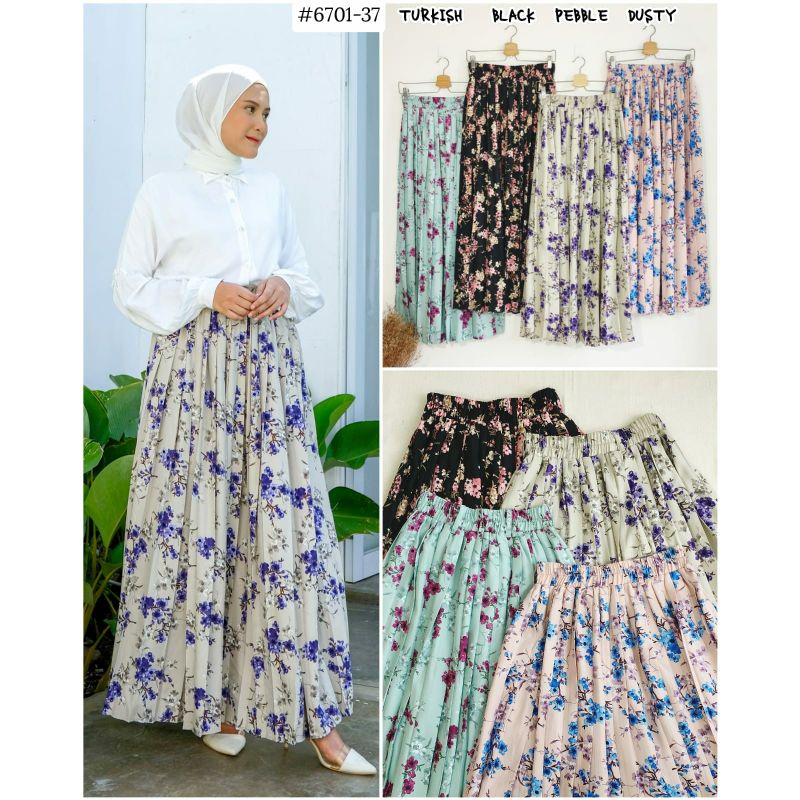 [3NCORE] กระโปรง Plessket/rample FOLINE FLORAL PLEATS SHAKILA SKIRT