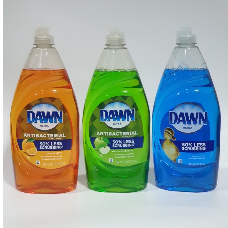 น้ำยาล้างจาน น้ำยาขจัดคราบมัน Dawn Ultra Antibacterial Liquid Dish Soap