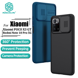 Nillkin เคสโทรศัพท์มือถือ PC แบบแข็ง ป้องกันกล้อง หรูหรา สําหรับ Xiaomi Poco X3 GT CamShield