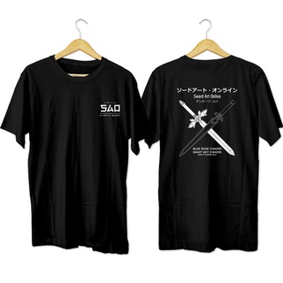 เสื้อผ้าผชเสื้อยืด ผ้าฝ้าย พิมพ์ลายอนิเมะ SAO NIGHT SKY BLUE ROSE SAO ALICIZATION 30s Distro สําหรับผู้ชาย และผู้หญิงS-5