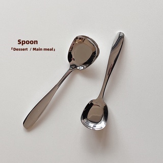 HERA ช้อนส้อม ช้อน ช้อนเกาหลี ช้อนส้อมเกาหลี ช้อนส้อมสแตนเลส Stainless Steel Spoon Cutlery Soup Spoon