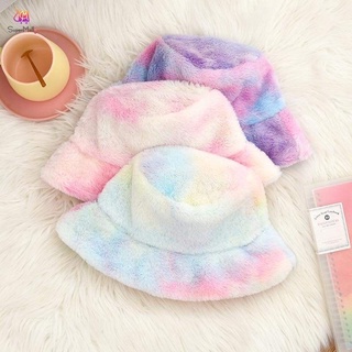 หมวกบักเก็ตขนนุ่ม น่ารัก พร้อมส่ง!!