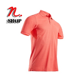 เสื้อโปโลผู้ชายน้ำหนักเบาสำหรับใส่เล่นกอล์ฟ INESIS MENS GOLF SHORT-SLEEVED POLO SHIRT WW500