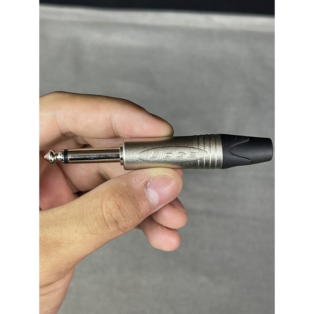 ปลั๊กไมค์ MIC MONO LIDGE YM-201D ปลั๊กโฟนโมโน 1/4 ปลั๊ก phone ลิดจ์ YM201D LIDGE Plug Mic Mono หัว Connector TS 6.35 mm.
