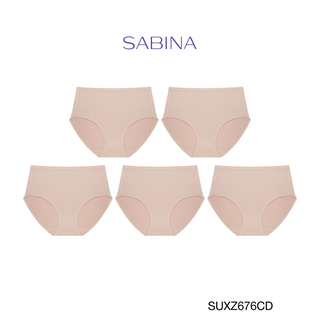 Sabina กางเกงชั้นใน (Set 5 ชิ้น)รุ่น Panty Zone รหัส SUXZ676CDEX สีเนื้อเข้ม