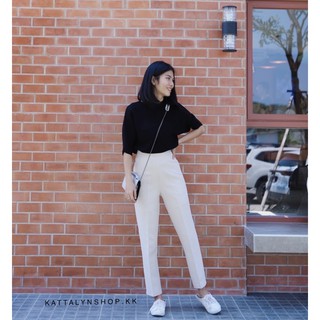 Ktyn. Zevear pants กางเกงเอวสูง 7 ส่วน 🍎