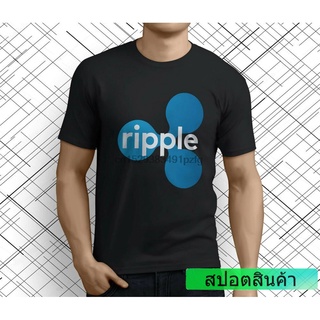 ราคาต่ำสุด!! เสื้อยืด ผ้าฝ้าย พิมพ์ลาย Ripple Xrp Crypto s สีดํา สําหรับผู้ชาย 669544S-3XL