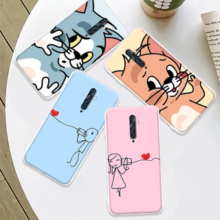 เคสโทรศัพท์ คู่รัก อ่อนนุ่ม เคส OPPO Reno2 F Reno2 Z