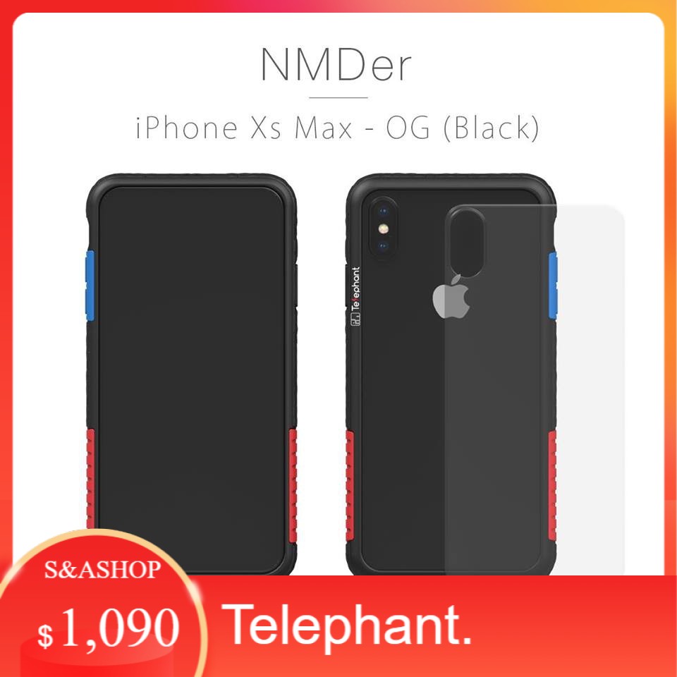 เคสไอโฟน Xs Max /Case iPhone Xs Max- OG(Black) By Telephant [เคสกันกระแทก]