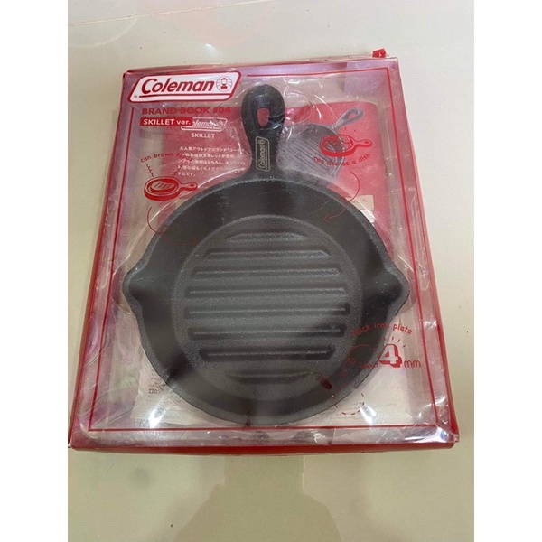 Coleman กระทะเหล็กหล่อสีดำ ขนาด 20.3*14.8*3cm มีสินค้าพร้อมส่ง