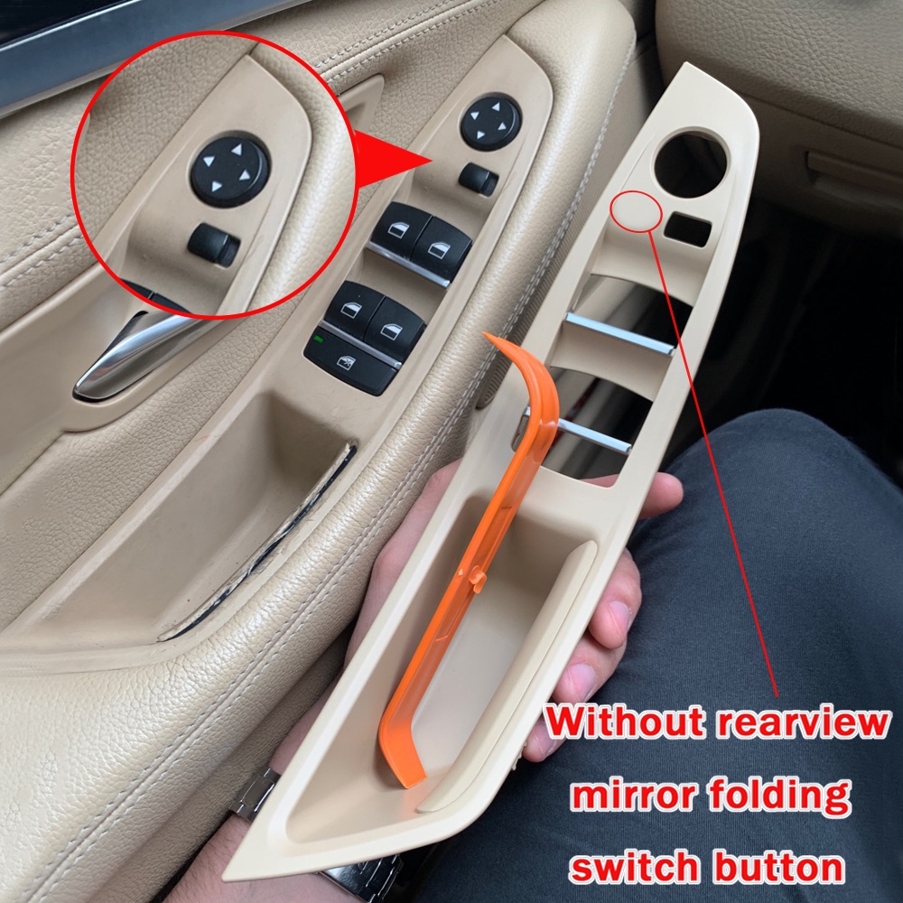 Original Left Hand Drive LHD For BMW 5 series F10 F11 Red-Brown Beige Black Car Interior Inner Door Handle Panel Pull 00