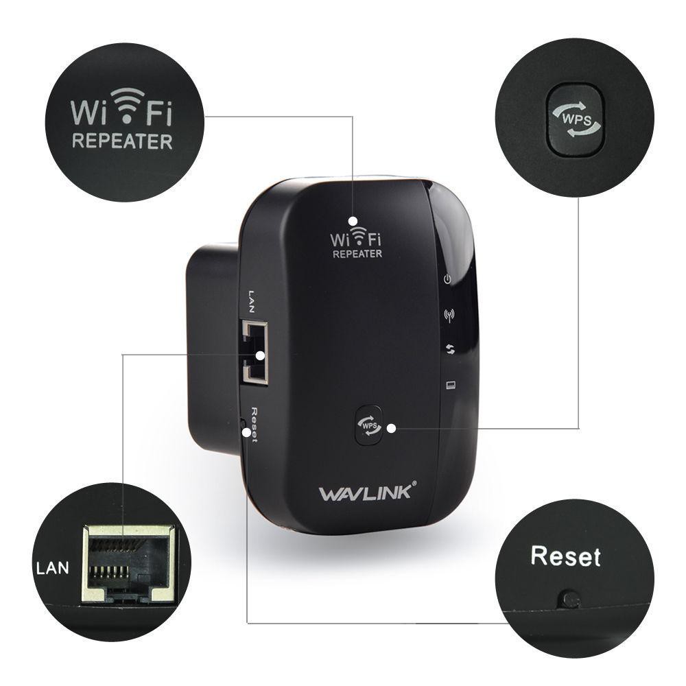 ❁┇℗ตัวรับสัญญาณ wifi ตัวดูดเพิ่มความแรงสัญญาณไวเลส Repeater ตัวกระจายอินเตอร์เน็ต 2.4GHz 300Mbps (สี