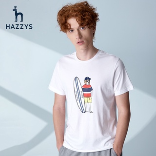 [S-5XL] Hazzys Haggis เสื้อยืดลําลอง แขนสั้น คอกลม ผ้าฝ้าย พิมพ์ลาย แฟชั่นฤดูใบไม้ผลิ และฤดูร้อน สําหรับผู้ชาย