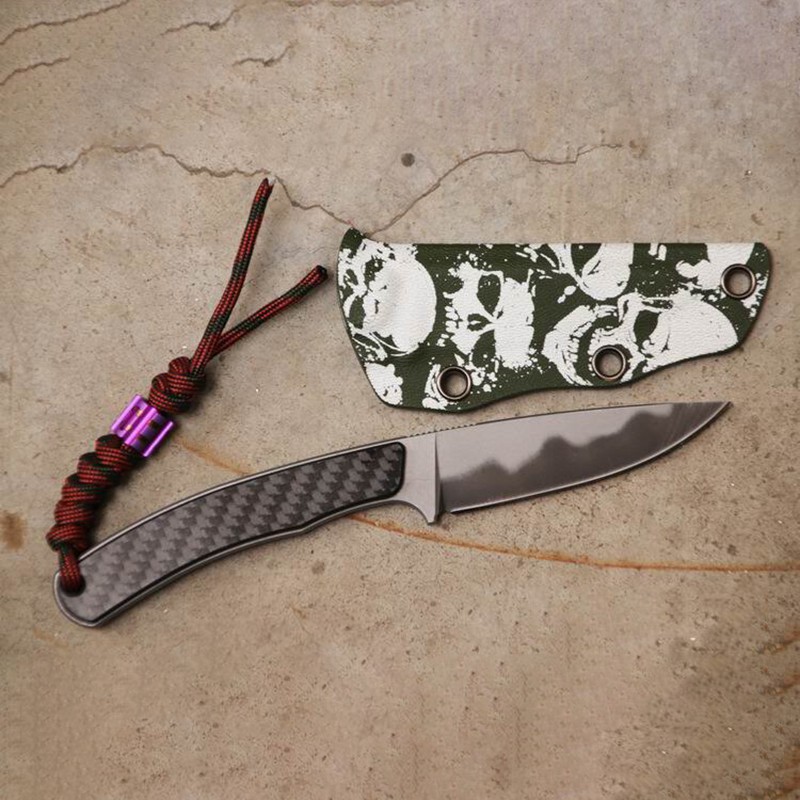 CNEDC W Titanium Alloy Knife Beads Paracord Can Fits Tritium Gas Tube Knife Lanyard Umbrella