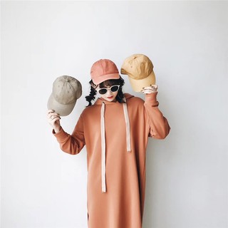 Korea Soft Cotton Denim Baseball Cap หมวกแก๊ป เกาหลี