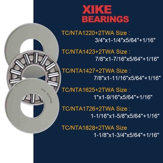 XIKE TC/NTA1120 TC/NTA1423 TC/NTA1427 TC/NTA1625 TC/NTA1726 TC/NTA1828 แบริ่งลูกกลิ้งเข็มแทง