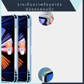เคสสำหรับไอแพด หลังPcใสแข็งกันงอ ที่ใส่ปากกาด้านขวาพร้อมชาร์จ For iPad Air4-5/ Pro11 /Gen9/Mini6 🇹🇭พร้อมส่ง🇹🇭
