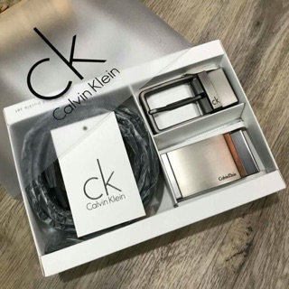 แท้💯%  CALVIN KLEIN REAL LEATHER BELT VALUE PACK Limited Edition