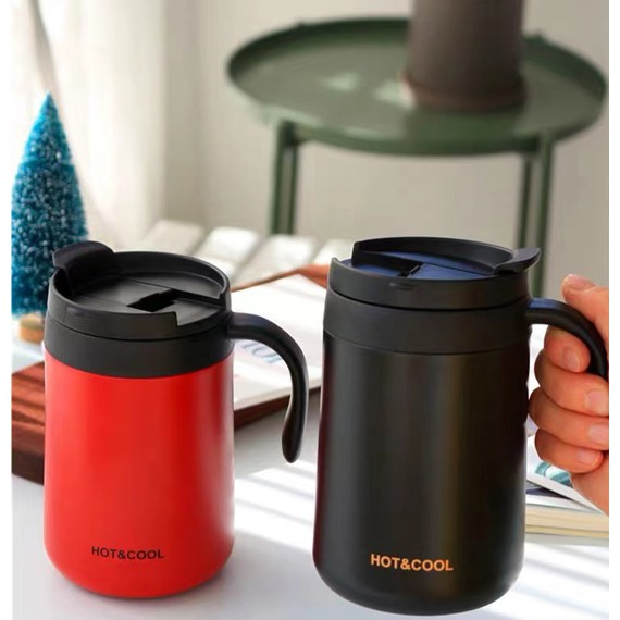 (GONXIFACAI) Cold storage glass แก้วเก็บความเย็น แก้วกาแฟ น้ำหนัเบา มี 5 สี ขนาด 500ml พร้อมส่ง