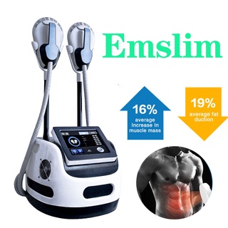 Tesla อุปกรณ์เสริมEmslim 12 Tesla Electromagnetic Sculting Butt Lift Machine EMS Muscle Stimulator Body Shaing Massage L