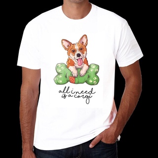 เสื้อลายหมา DF14 เสื้อยืด เสื้อยืดลายหมา สุนัขคอร์กี้ เสื้อยืดพิมพ์ลาย corgi dog T Shirt