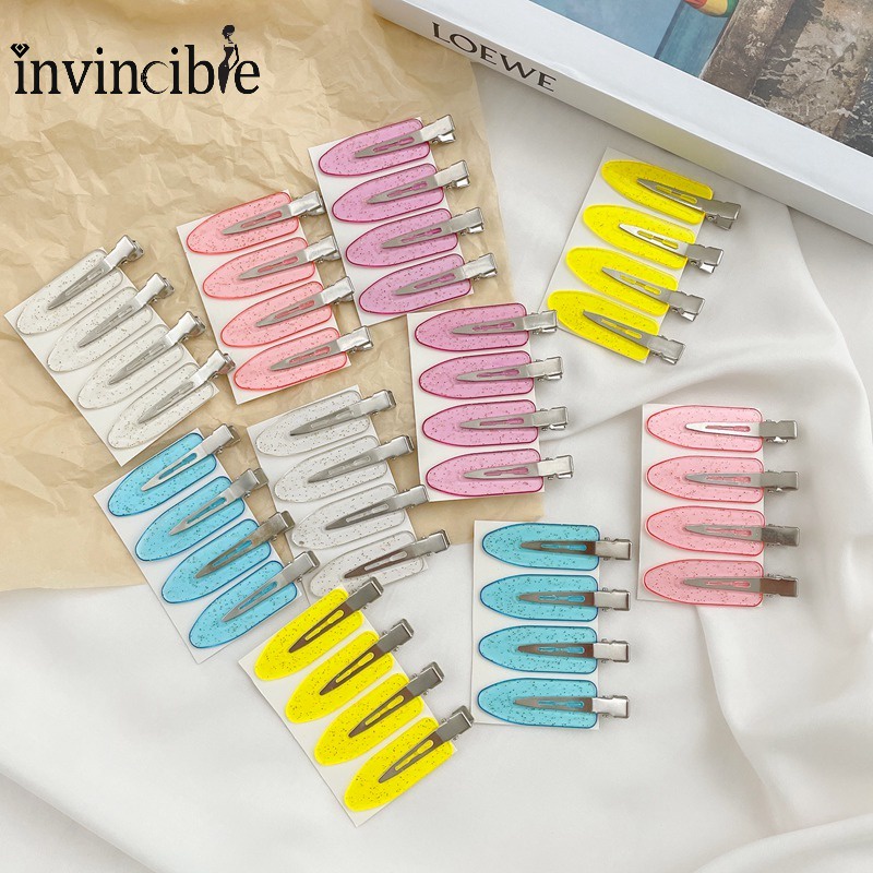 ชุดกิ๊บติดผม ไร้รอยต่อ สีโปร่งใส ไร้รอยต่อ ไม่งอ ด้านข้าง ปิ่นปักผม / เด็กผู้หญิง ล้างหน้า เครื่องประดับจัดแต่งทรง ผม