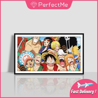 Pm 5D DIY ภาพจิตรกรรมปักครอสติสลาย One Piece ติดประดับเพชรสําหรับติดตกแต่งผนังบ้าน 30x50ซม.