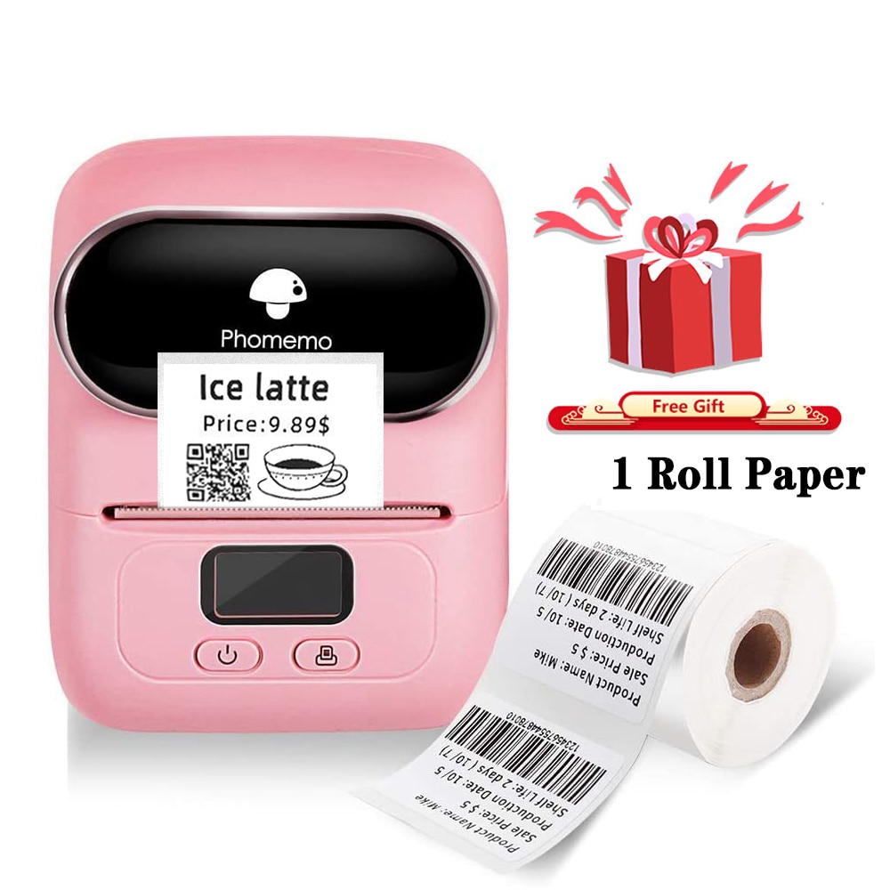 Phomemo M110 Label Printer Portable Mini Bluetooth Thermal Label Maker Phomemo Printer For 3780