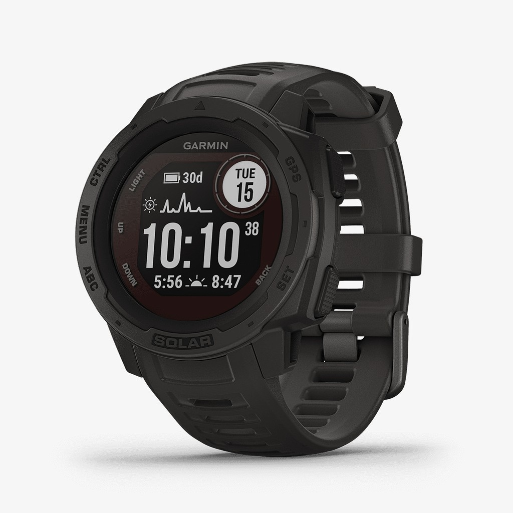 Garmin นาฬิกาข้อมือ Instinct Solar, GPS Watch, Graphite, SEA รุ่น 010-02293-32