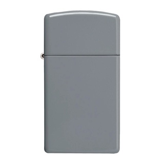 Zippo ไฟแช็กรุ่น 49527 Slim® Flat Grey ของแท้ รับประกันตลอดชีวิต นำเข้าและจำหน่ายโดยตัวแทนจำหน่าย