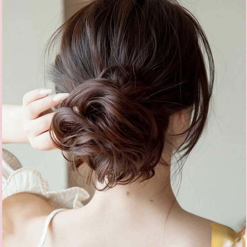 แฟชั่น ป๊อป ปุย หนอนผีเสื้อ ห่อ ผมหยิก วิกผม เครื่องประดับผม - รูปที่ 5