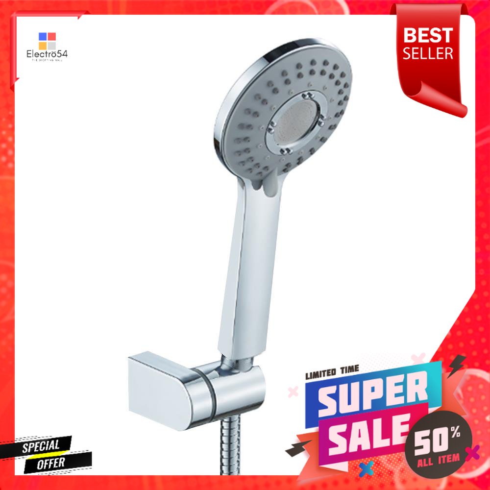 ชุดฝักบัวสายอ่อน 3 ระดับ RASLAND รุ่น KS133 สีโครมHAND SHOWER SET 3 -FUNCTION RASLAND KS133 CHROME