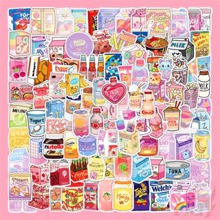 100Pcs/Set ❉ Yummy Delicious Food Series 03 Snacks Drinks Candy Mini สติ๊กเกอร์ ❉ DIY Fashion Mixed Waterproof Doodle Decals สติ๊กเกอร์