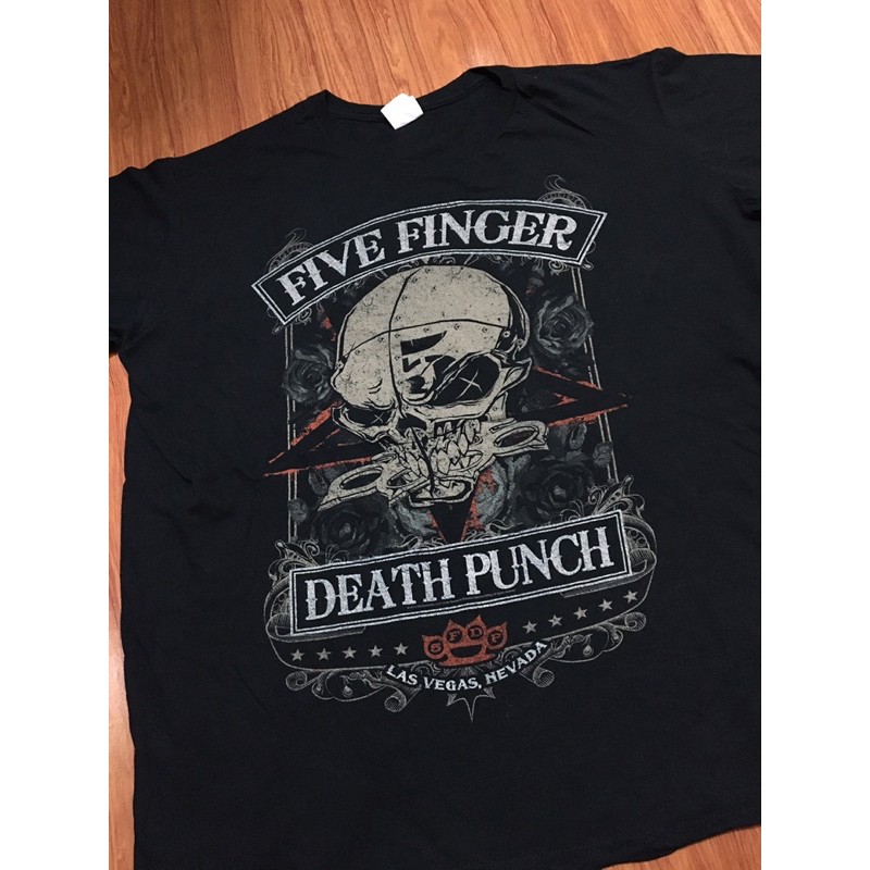 เสื้อวงมือสอง FIVE FINGER DEATH PUNCH (2014) Size 2XL มือ2