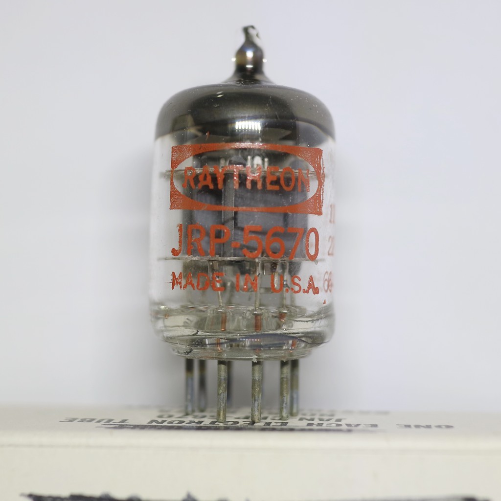 หลอดสูญญากาศ Raytheon 5670 windmill getter ใช้แทน 5670 6n3 6n3p 6n3p-dr western electric 396a 2c51 t