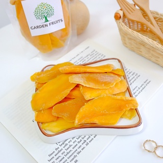 Dried Mango soft มะม่วงอบแห้งแบบสไลด์ สูตรน้ำตาลน้อย เกรด A เกรดส่งออก อร่อยมาก!! ผลไม้อบแห้ง By Garden Fruits